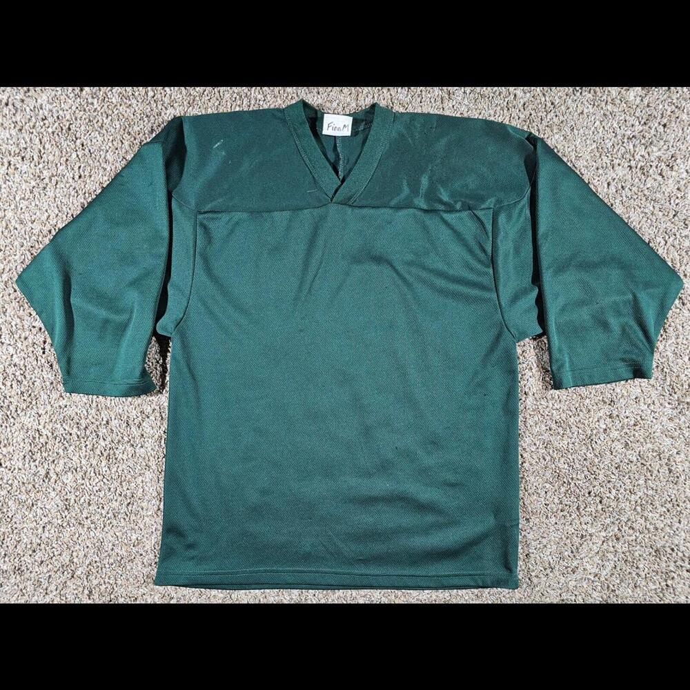 CCM Green youth Small Blank Hockey Jersey - SEE Pics!!